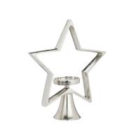 Kerzenhalter Mukayle Chromfarben - Chromfarben, LIFESTYLE, Metall (41/9,5/41,5cm)