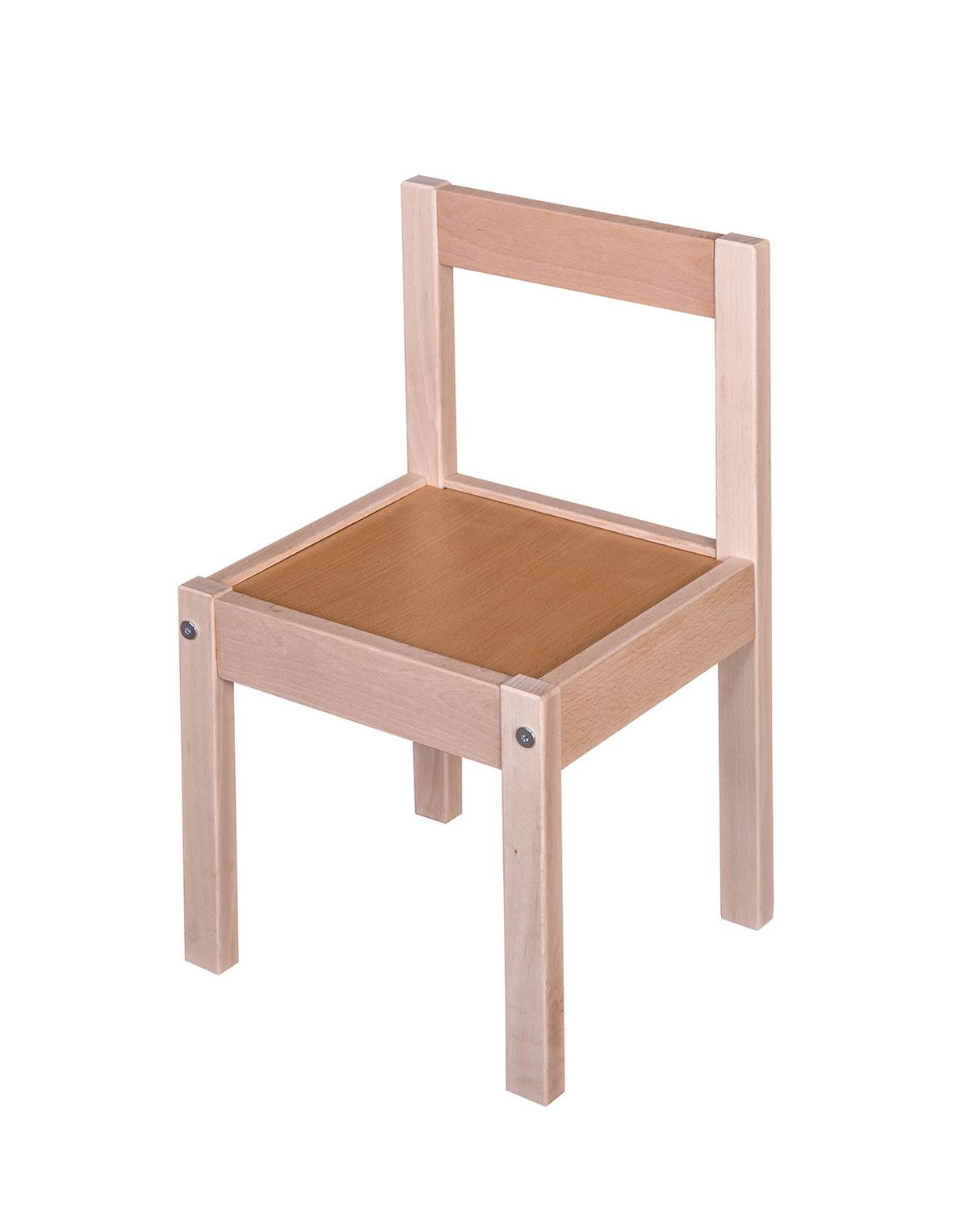 ZESTAW DO SIEDZENIA DLA DZIECI MAX - buk twardzielowy, Basics, drewno - My Baby Lou