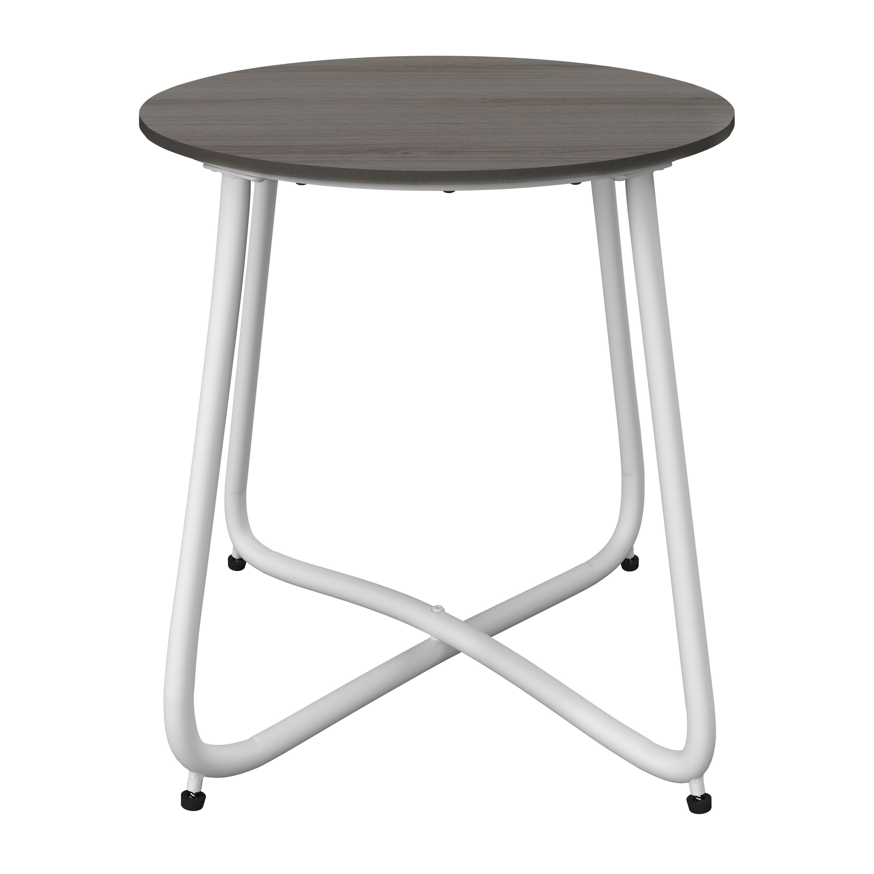 SIDOBORD TRÄDGÅRD PINE - vit/mörkgrå, Modern, metall/plast (50/49,5/50cm) - Bessagi Garden