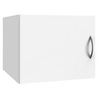 NADSTAWKA NA SZAFĘ MULTIRAUMKONZEPT - biały/kolor aluminiowy, Konventionell, materiał drewnopochodny/tworzywo sztuczne (50/40/54cm) - Xora