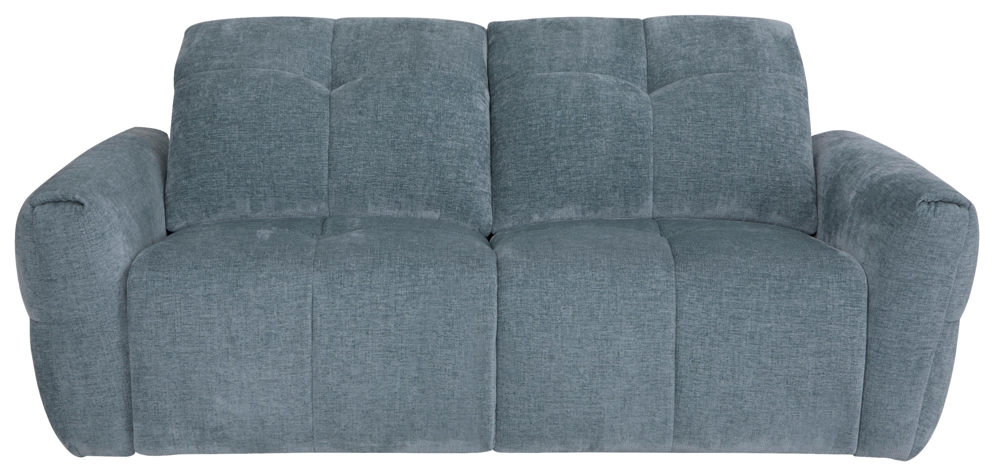 Trosjed Luna - crna/svijetlo plava, Moderno, drvo/metal (219/80/105cm) - Mömax