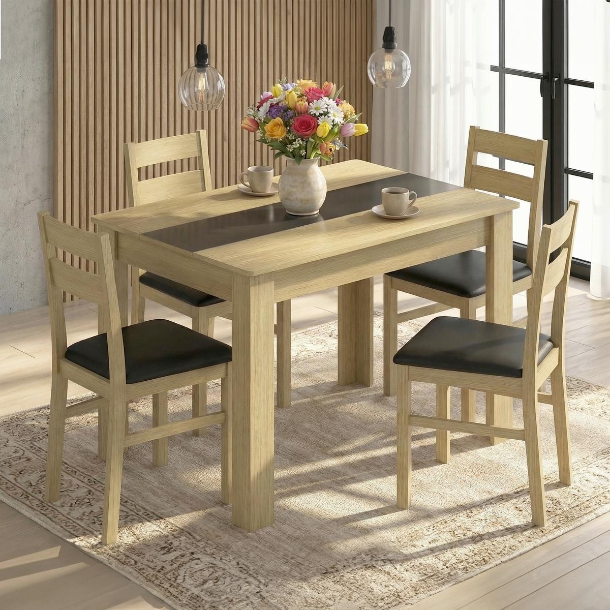 Esstisch Vcm Esstisch "disalo" 115x80 - Honigeiche, Modern, Holzwerkstoff (115/80/75cm) - MID.YOU