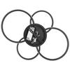 LED-TAKLAMPA MAXI - kromfärg/svart, Modern, metall/plast (62/46/9cm) - Mömax