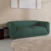 Zofa Hevi, Zelena - črna/zelena, Moderno, umetna masa/tekstil (197/73/86cm) - Bessagi Home