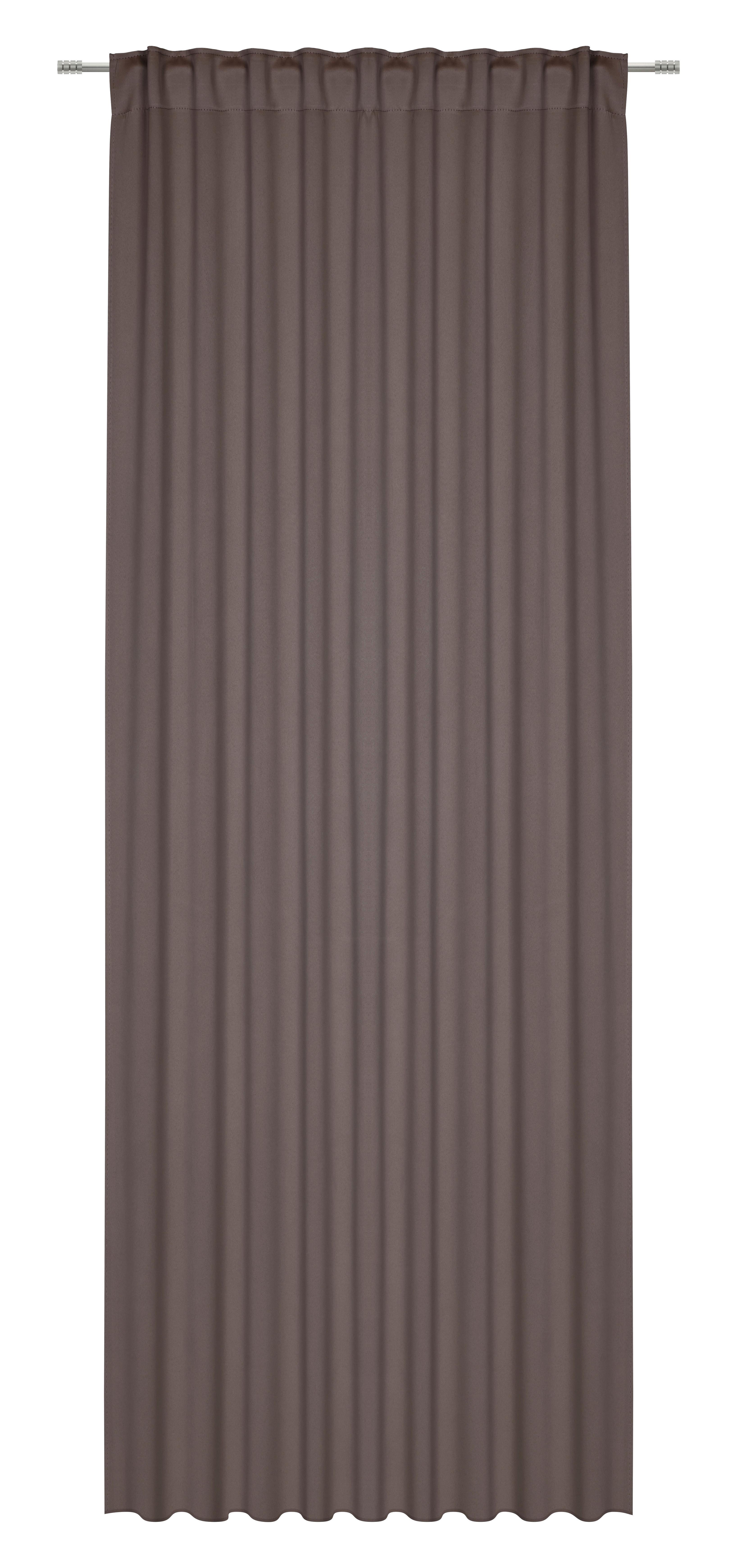 Sötétítőfüggöny 2db-Os Henri 140/245 - barna, textil (135/245cm) - Mömax