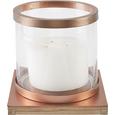 Windlicht Cherise - Sandfarben/Klar, MODERN, Glas/Holz (23/22,3cm) - MÖMAX modern living