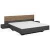 Bettanlage Lamella ca. 180x200 cm Grau/Eiche Artisan - Eiche Artisan/Grau, MODERN, Holzwerkstoff (180/200cm) - Rauch Möbel