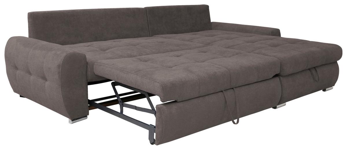 Kutna Garnitura Solar - bijela/boje kroma, Design, tekstil/plastika (277/175cm) - Modern Living