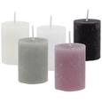 Votivkerze Lia in Grau - Grau, MODERN (4/5,5cm) - MÖMAX modern living