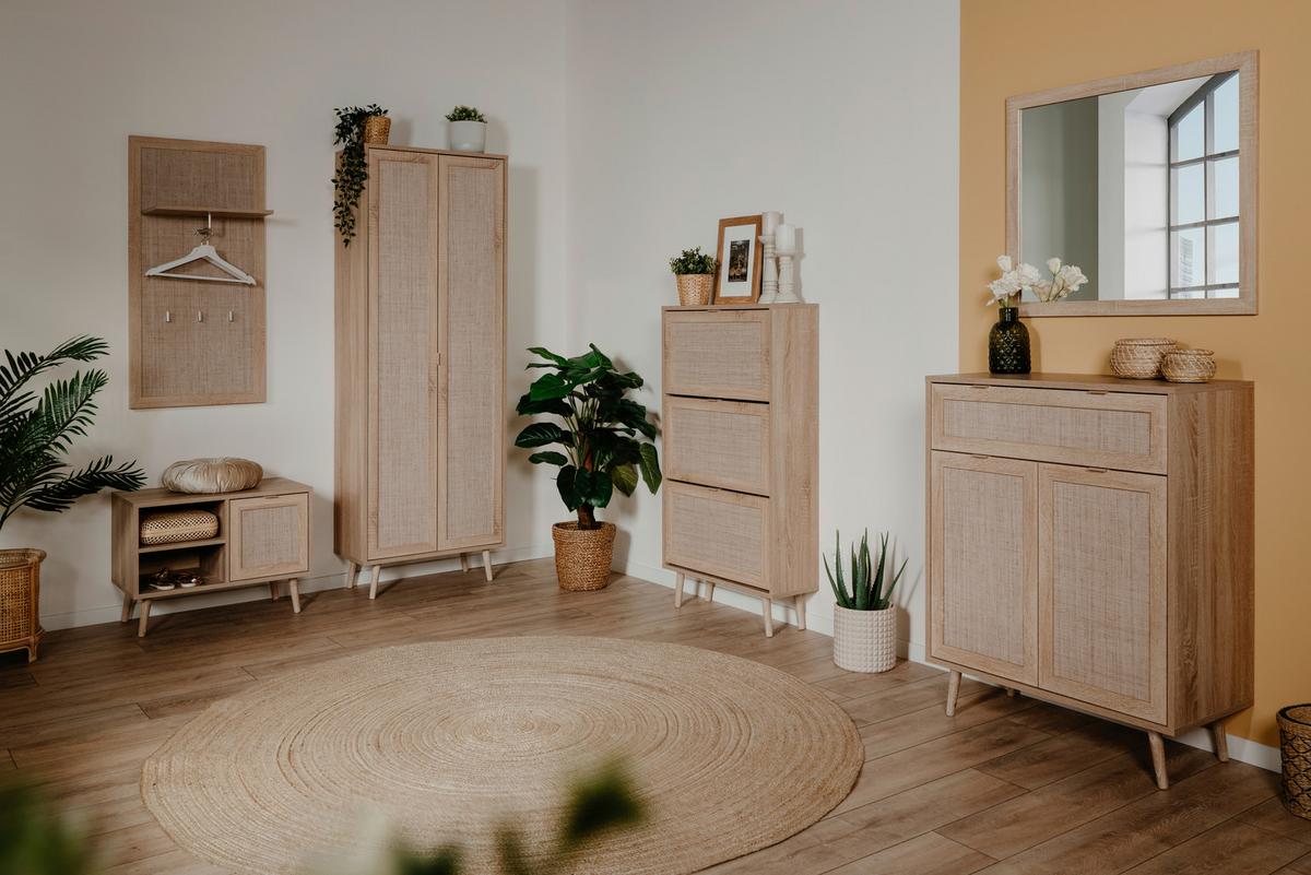 PANEL DO PRZEDPOKOJU BALI 41B 3197 - kolor dębowy, Basics, materiał drewnopochodny (55/110/30cm) - MID.YOU