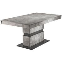 Esstisch Matthew Grau ca. 140x90x75 cm - Dunkelgrau/Grau, MODERN, Holzwerkstoff (140/90/75cm) - MID.YOU