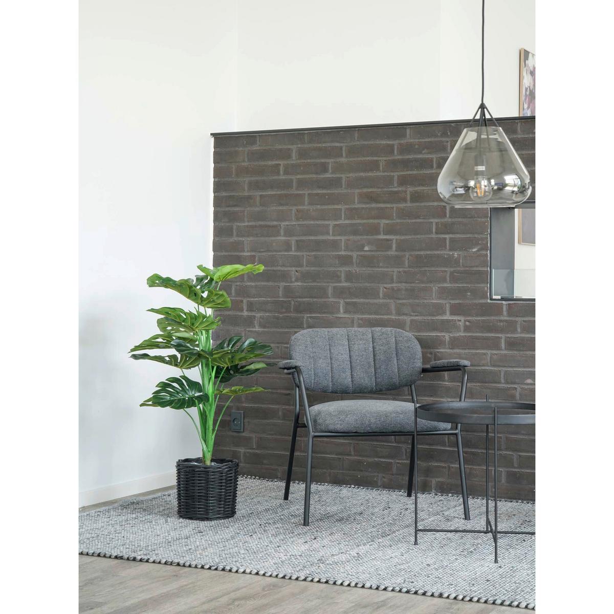 Kunstpflanze Monstera Grün - Grün, Design (18/90/17cm)