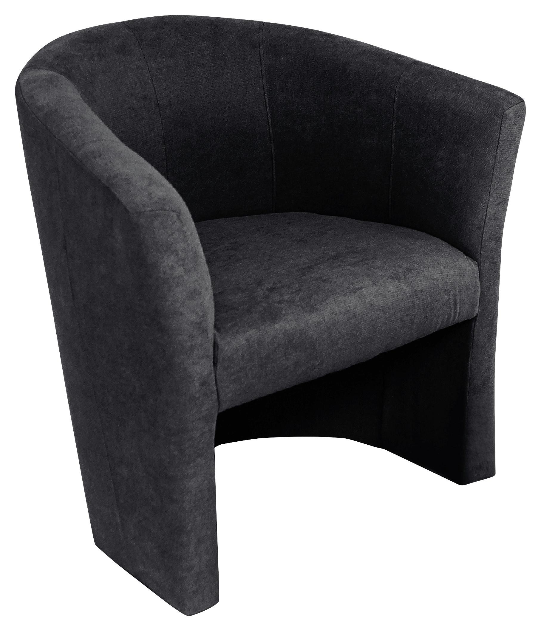 FOTEL TOMI - antracytowy/czarny, Konventionell, tworzywo sztuczne/tkanina (68/78/65cm) - Boxxx