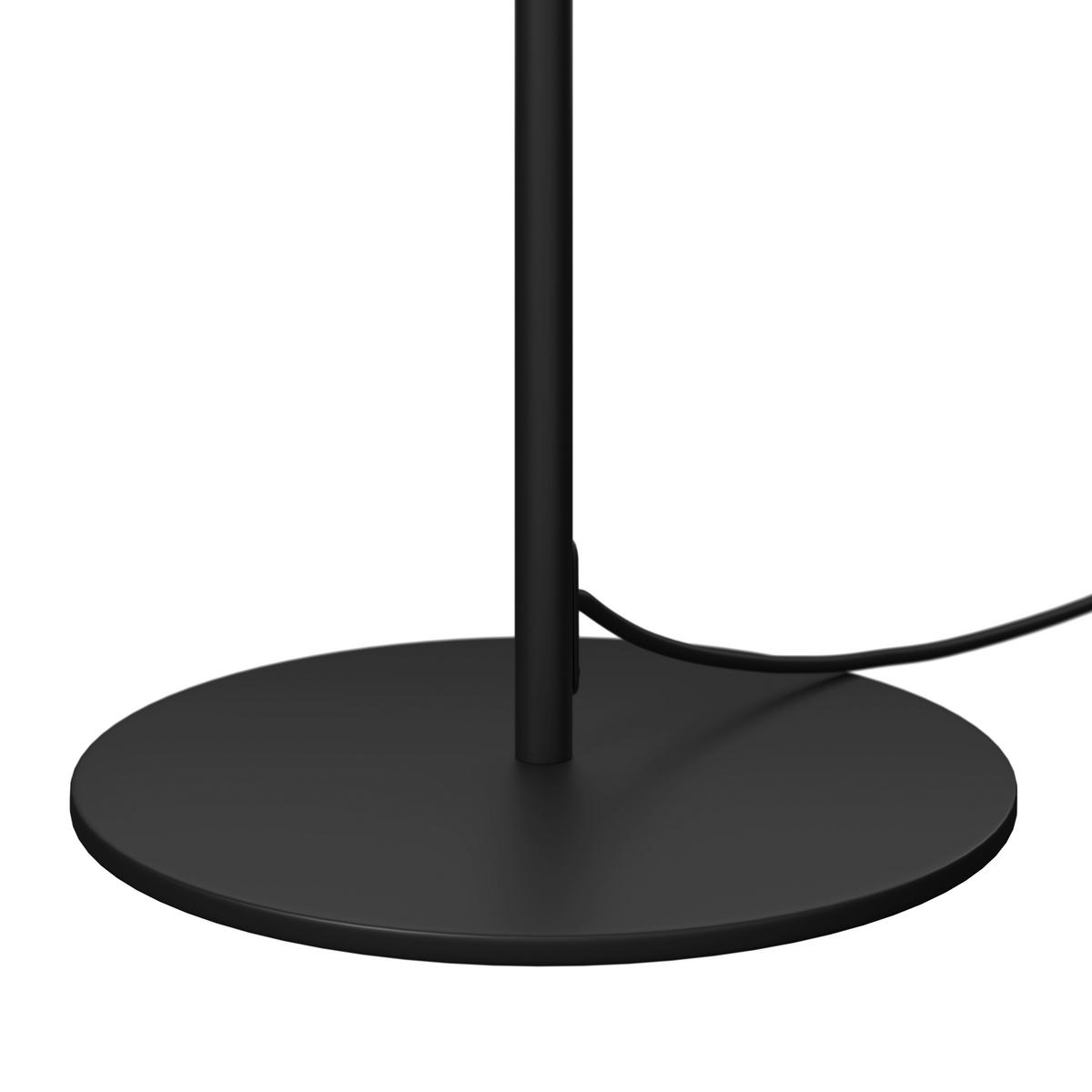 Stehleuchte Ivo in creme max. 40 Watt - Beige/Schwarz, MODERN, Kunststoff/Metall (35/158/35cm) - Bessagi Garden