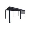 Rollo für Pergola passend für Classic&Deluxe 400cm - Anthrazit/Grau, MODERN, Textil/Metall (400/250/10cm) - Gardenson