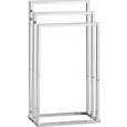 Törölközőtartó Jamei - krómszínű, modern, fém (45/85/21cm) - HOMEZONE