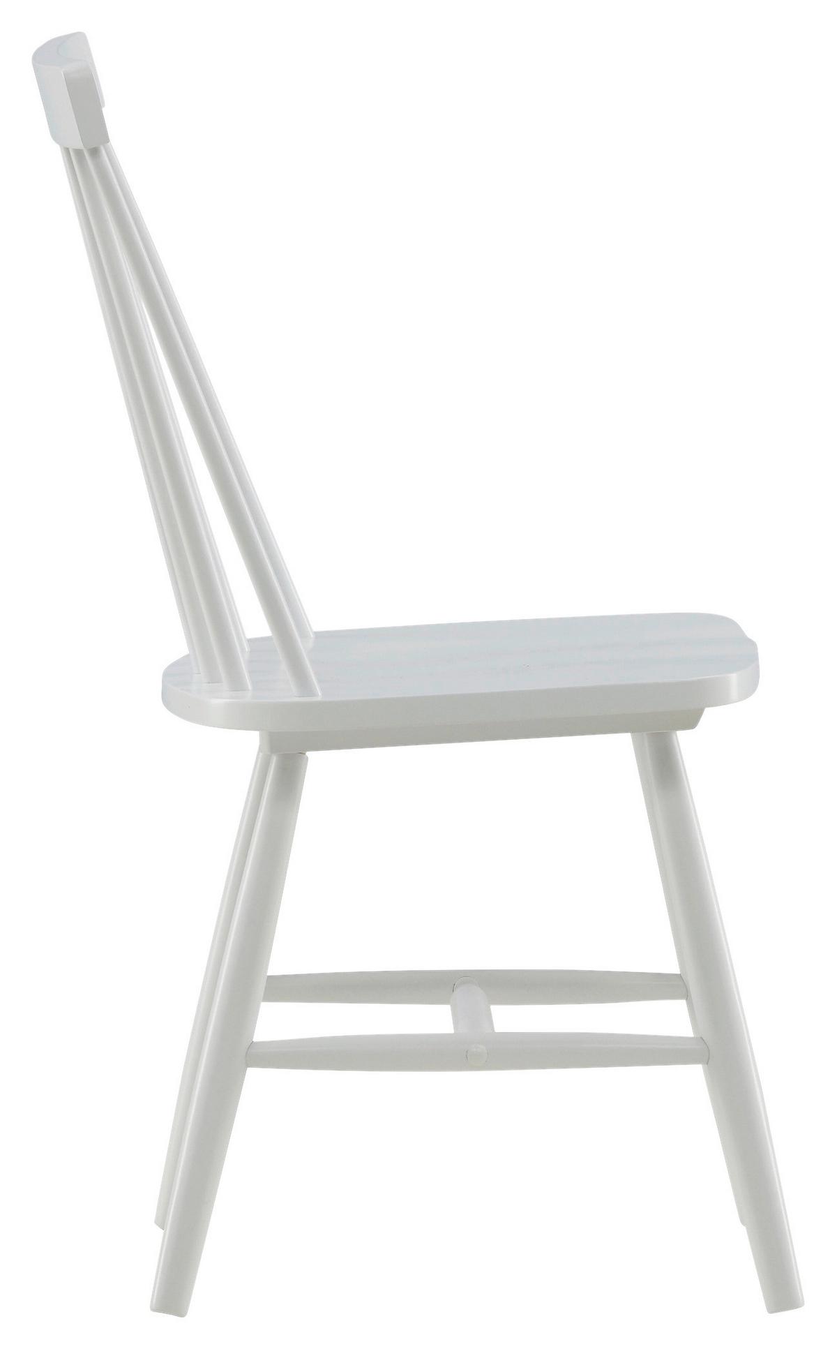 STUHL-SET LÖNNEBERGA - Weiß, Design, Holz (43/87/55cm) - Livetastic