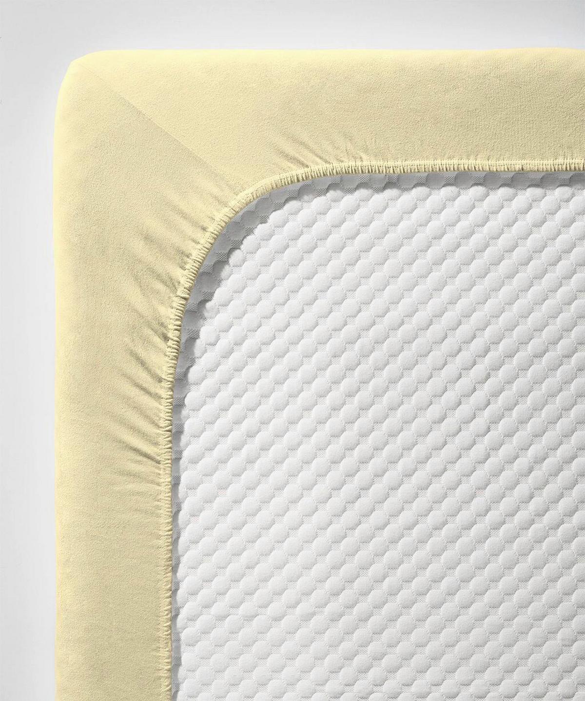 Fixleintuch Q 4000 33 - Hellgelb, Basics, Textil (180-200/200-210cm) - Fleuresse