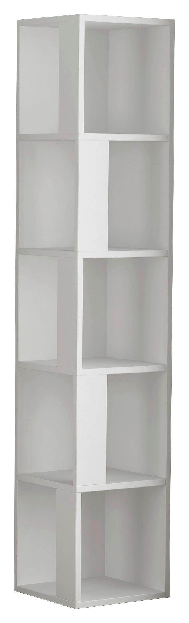Kotni Regal Piano - bela, Design, leseni material (32/159/32cm) - Livetastic