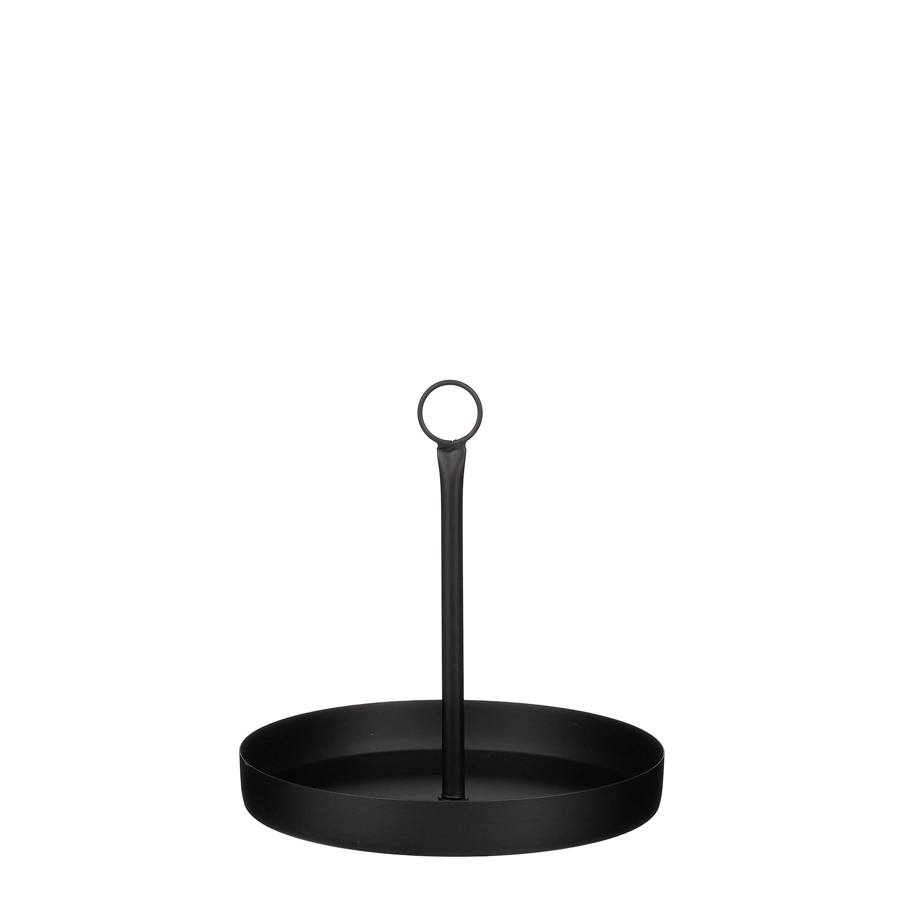 Dekor Tálca Georg - fekete, Basics, fém (25/25cm) - Modern Living