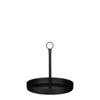 Dekor Tálca Georg - fekete, Basics, fém (25/25cm) - Modern Living