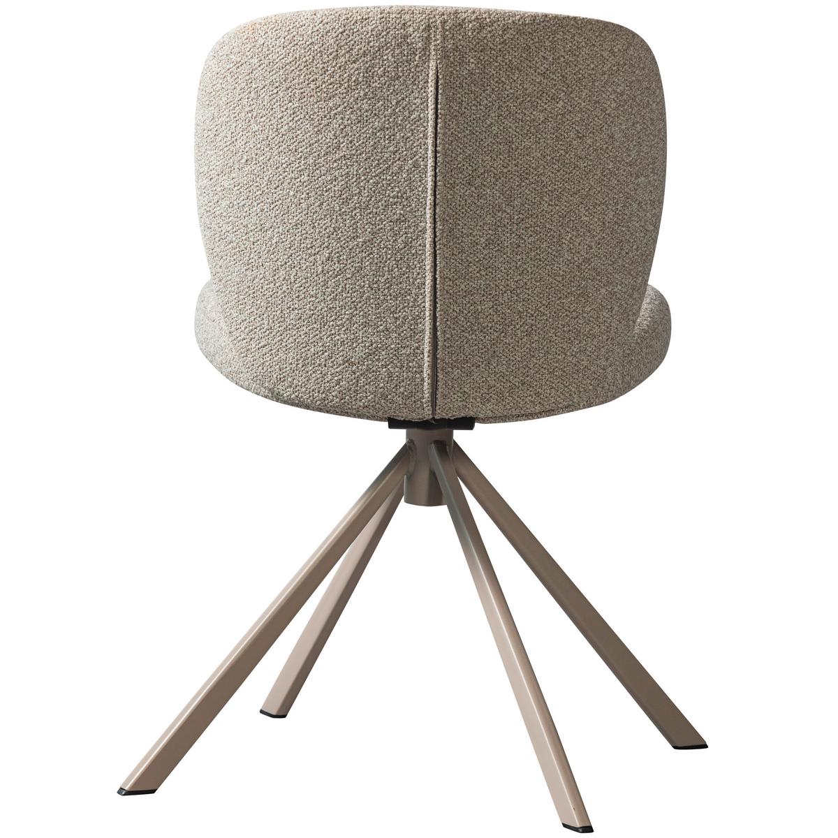Stuhl-Set Femke 2er-Set Naturfarben - Naturfarben, Design, Textil/Metall (58/80/65cm) - Livetastic
