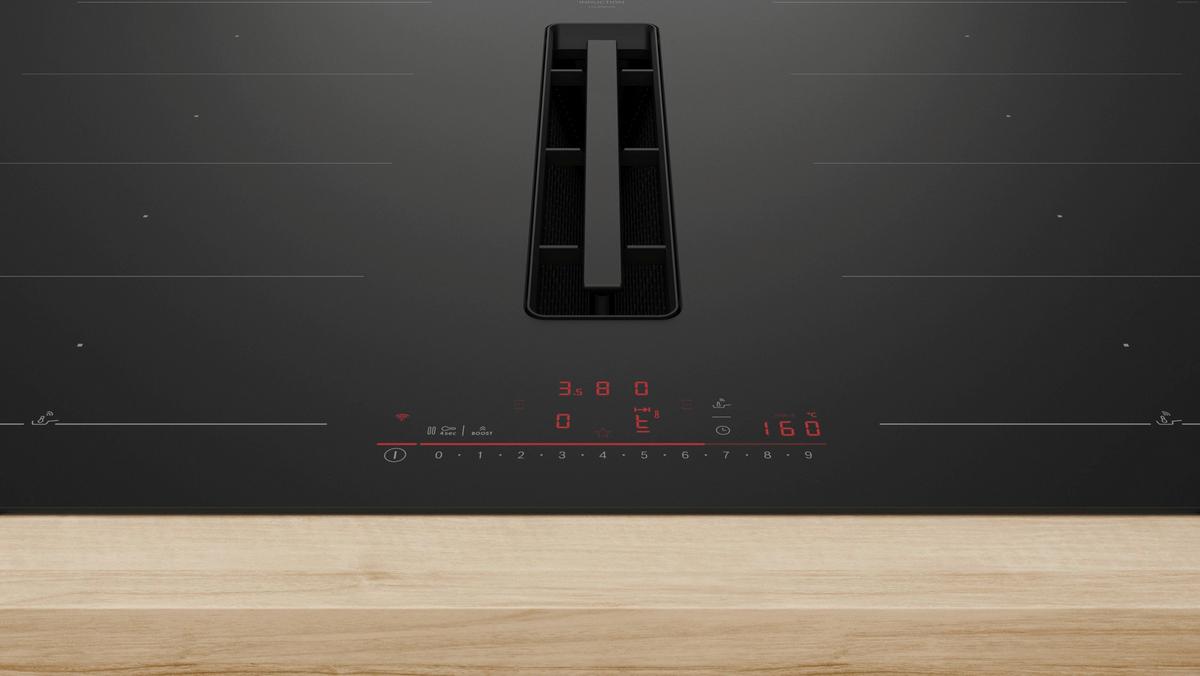 Kochfeld-Dunstabzug-Kombi PXL89BH26E - Schwarz, MODERN, Glas (81,2/22,3/52cm) - Bosch