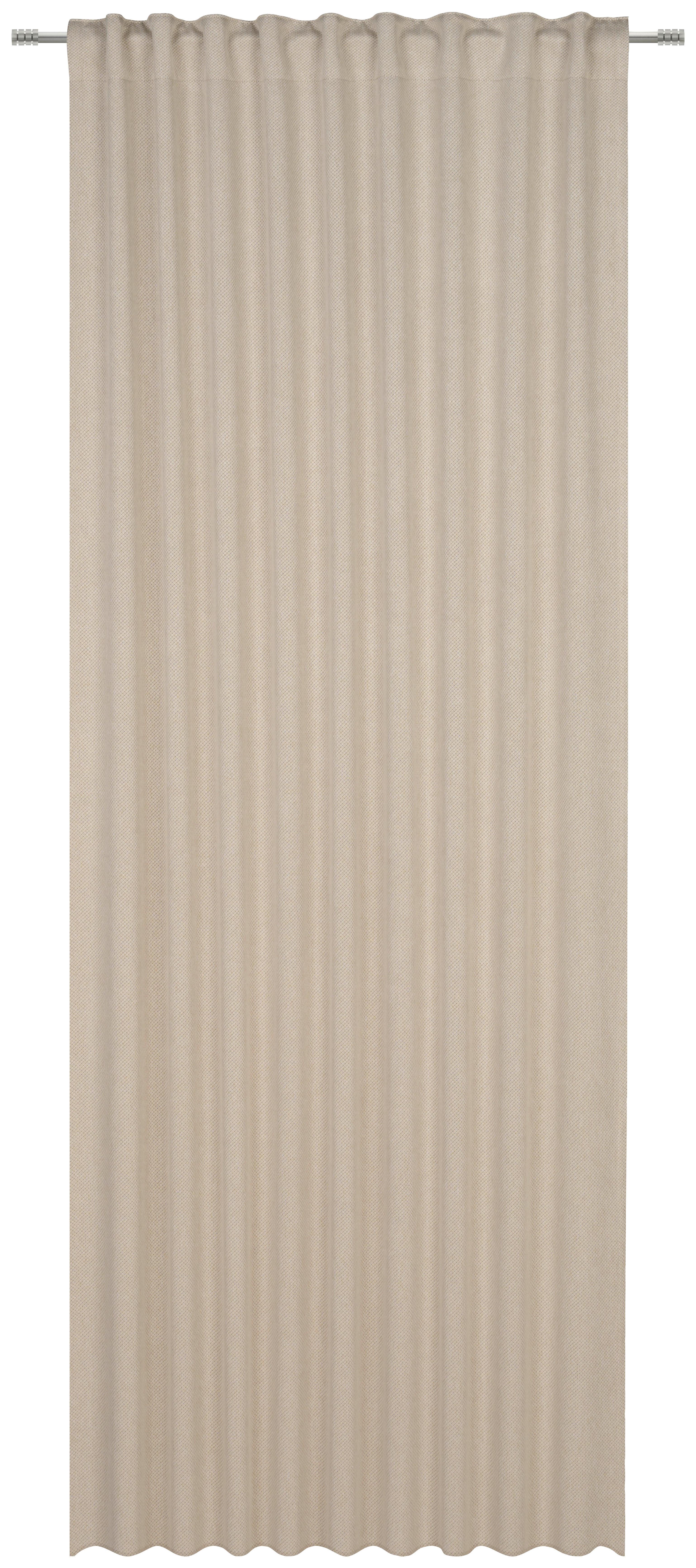 ZASŁONA GOTOWA FINN - beżowy, Basics, tkanina (135/245cm) - Esposa
