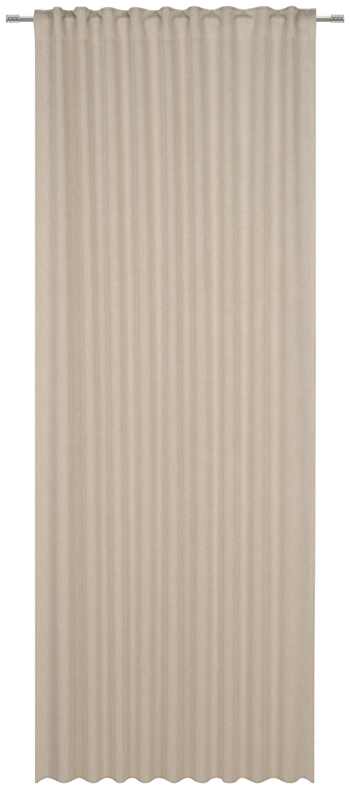 ZASŁONA GOTOWA FINN - beżowy, Basics, tkanina (135/245cm) - Esposa