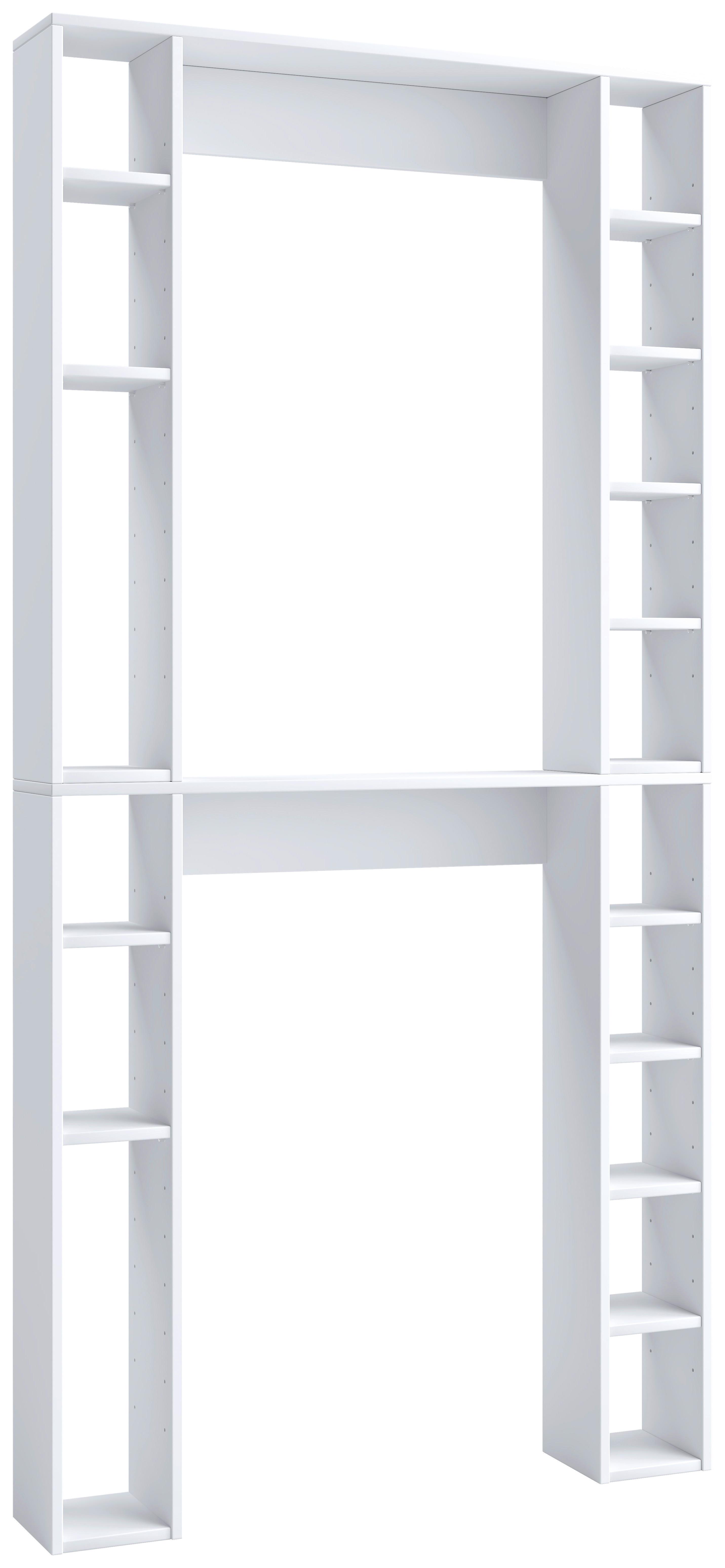 WASCHMASCHINENSCHRANK Weiß ca. 98x199x18cm - Weiss, Modern, Holzwerkstoff (98/199,5/18cm) - MID.YOU