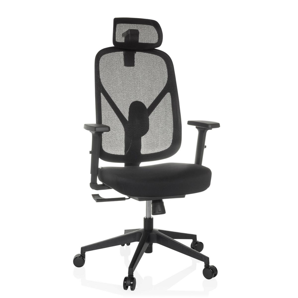 Pisarniški Stol Raloo Eco, Črna - črna, Moderno, umetna masa/tekstil (66/114-133/67cm) - MID.YOU