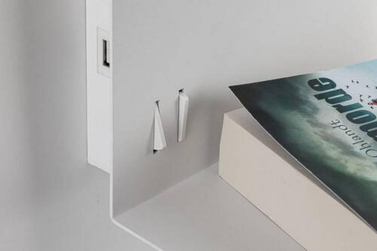 Wandleuchte Merani in Grau/Weiß max. 40 Watt - Weiß/Grau, LIFESTYLE, Textil/Metall (25/35,5cm) - Paulmann