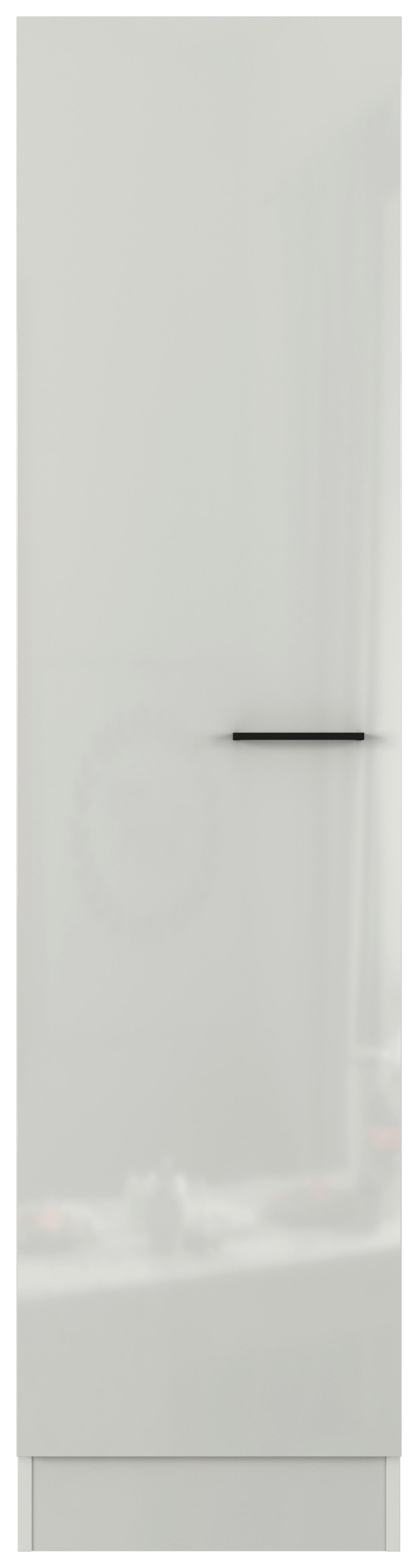 Geschirrschrank in Lichtgrau glänzend. - Hellgrau/Grau, MODERN (50/200/57cm) - FlexWell