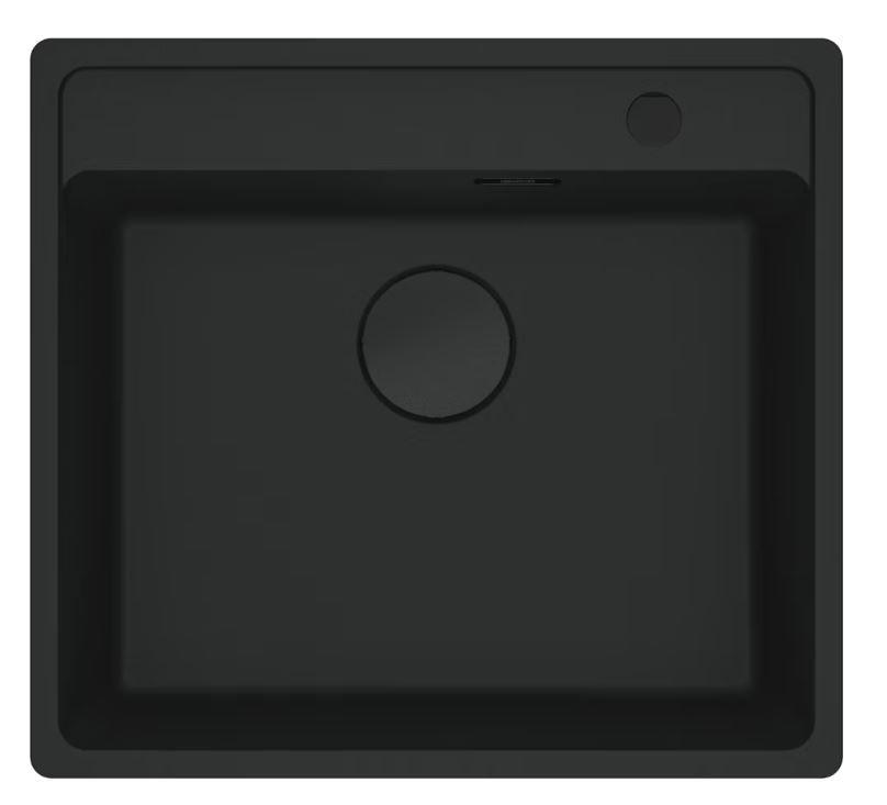 évier Maris MRG 610-52 Schwarz - Schwarz, Modern, Stein (56/51cm) - Franke