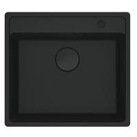 Einbauspüle Maris MRG 610-52 Schwarz - Schwarz, Modern, Stein (56/51cm) - Franke