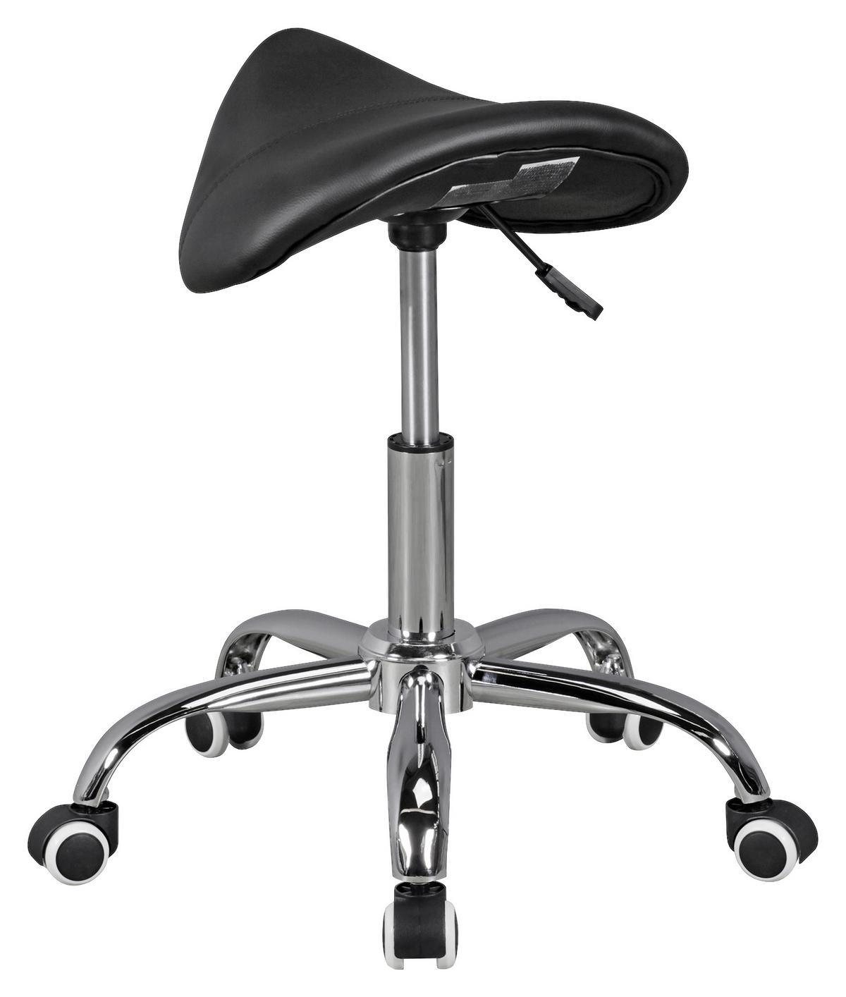 Vrtljivi Stolček Curve - črna/barve aluminija, Moderno, tekstil (60/48/60cm) - MID.YOU