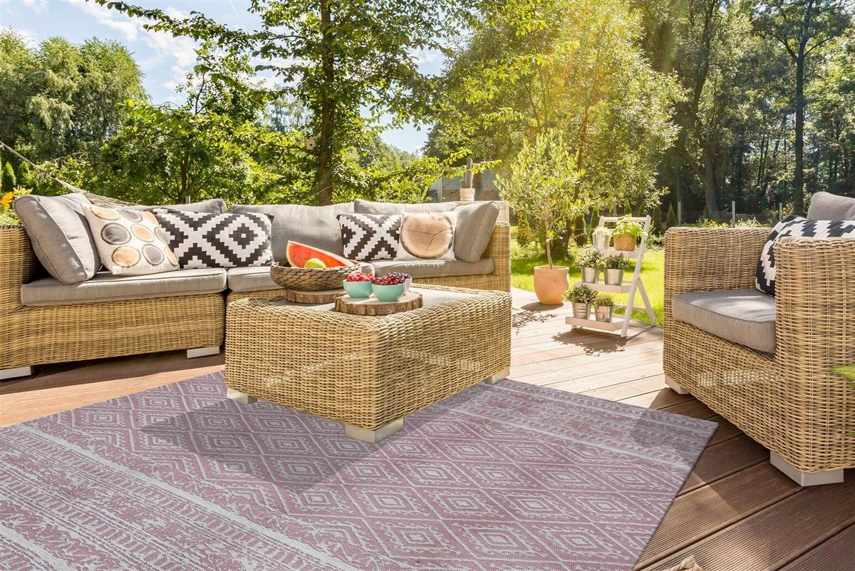 Vintage-teppich Sunny 110 Pink 160x230 - Pink, Basics, Textil (160/230cm) - Kayoom
