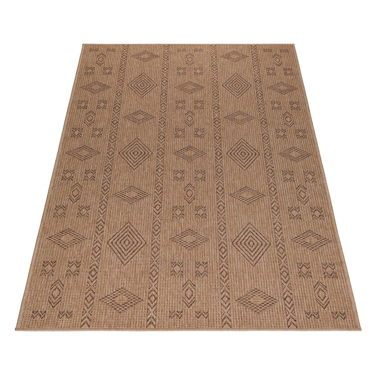 Outdoorteppich Dhaka Beige ca. 80x150cm - Beige, Basics, Textil (80/150cm) - Novel