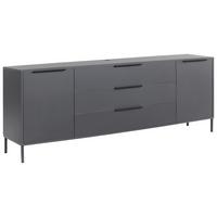 Comodă joasă Bounty - antracit, Modern (216/67cm) - Premium Living