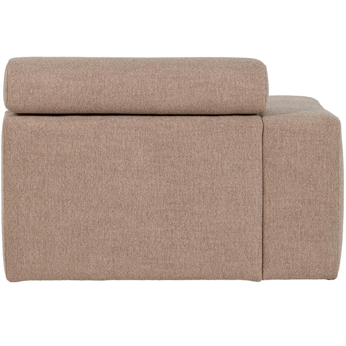 SOFAELEMENT Novi Taupe B: 109cm - Taupe, Design, Kunststoff/Textil (109/86/113cm) - Livetastic