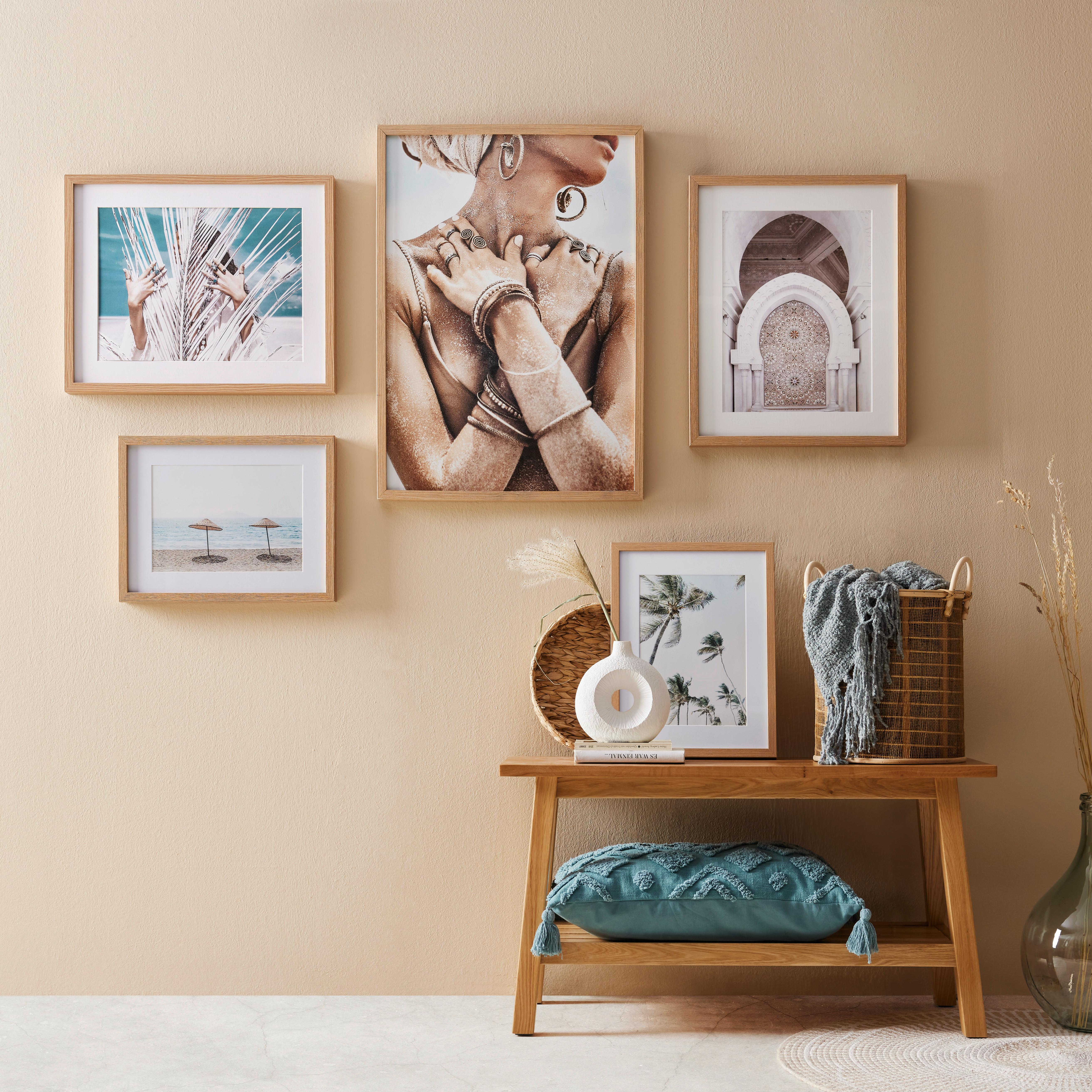 Díszpárna Ibiza 60/40 - kék, Modern, textil (40/60cm) - Premium Living