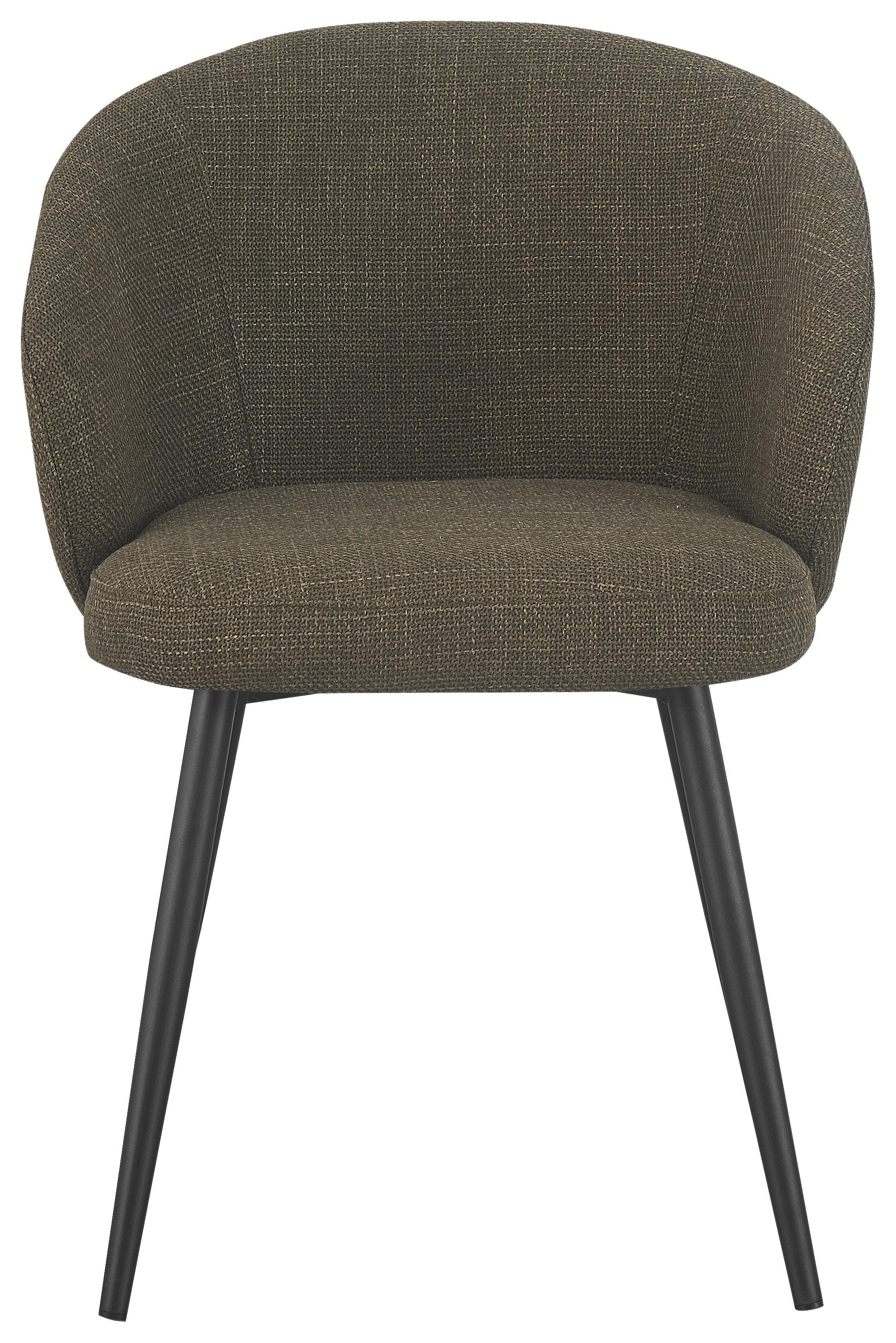 Szék Nala - fekete/zöld, Lifestyle, textil/fém (57/76/60cm) - Mömax