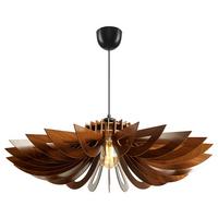 LAMPA SUFITOWA 3808007401 - kolor orzecha włoskiego, Trend, drewno (68/68/50cm) - P & B