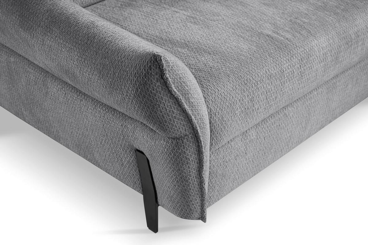 Kutna Garnitura Romeo - tamno siva/crna, Moderno, tekstil/metal (257/76-95/207-212cm) - Modern Living