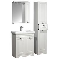 Badezimmer Casalo L - Weiss/Silberfarben, Modern, Glas/Keramik (96cm) - MID.YOU
