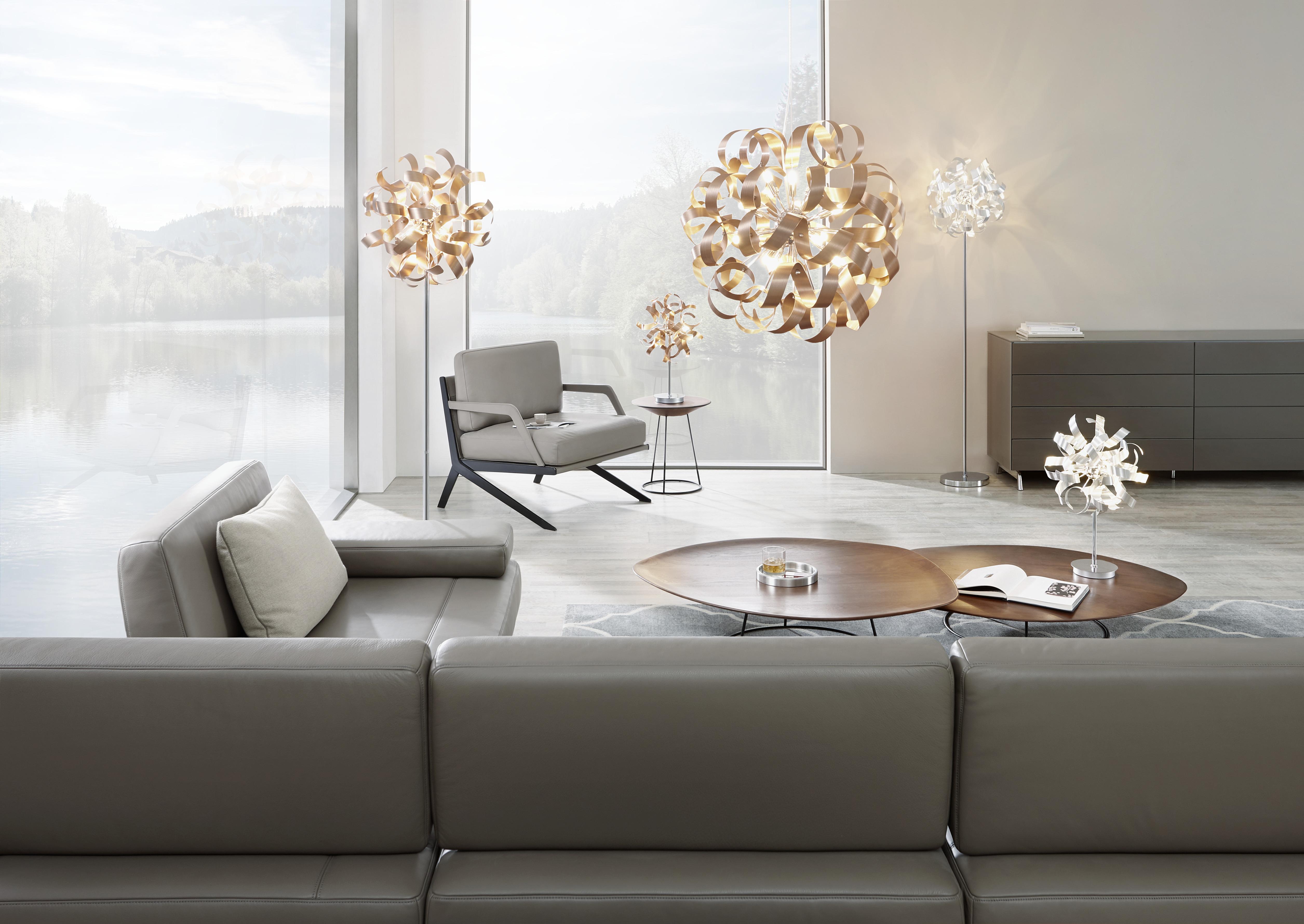 LAMPA WISZĄCA CURLY - miedziany, Design, metal (60/180cm) - Ambiente