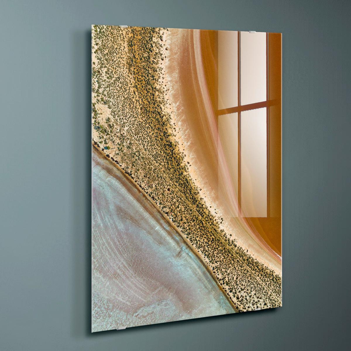 Glasbild Multicolor ca. 120x80cm - Multicolor, Basics, Glas/Papier (120/80cm)