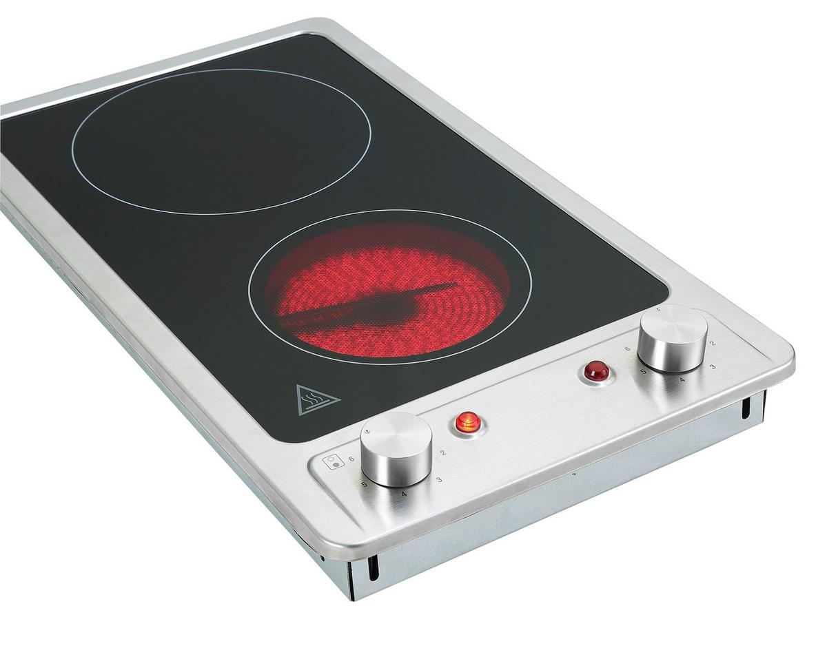 Steklokeramična Kuhalna Plošča Respekta Vinzenz - barve nerjavečega jekla, Trend, kovina/steklo (30/5/51cm) - Respekta