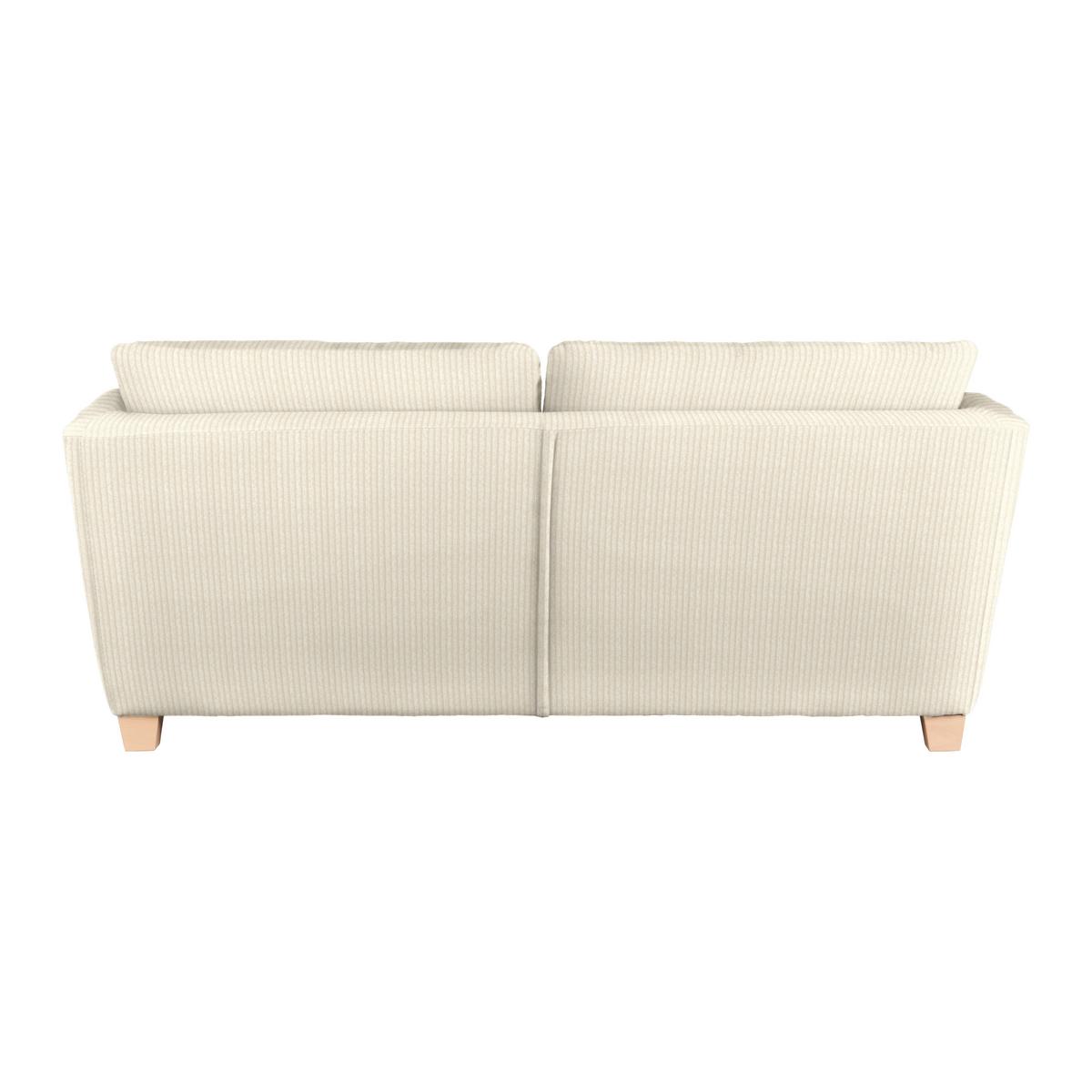 3-Sitzer-Sofa Devado Beige Cord - Beige/Naturfarben, Holz/Textil (216/70-85/95cm) - Mömax