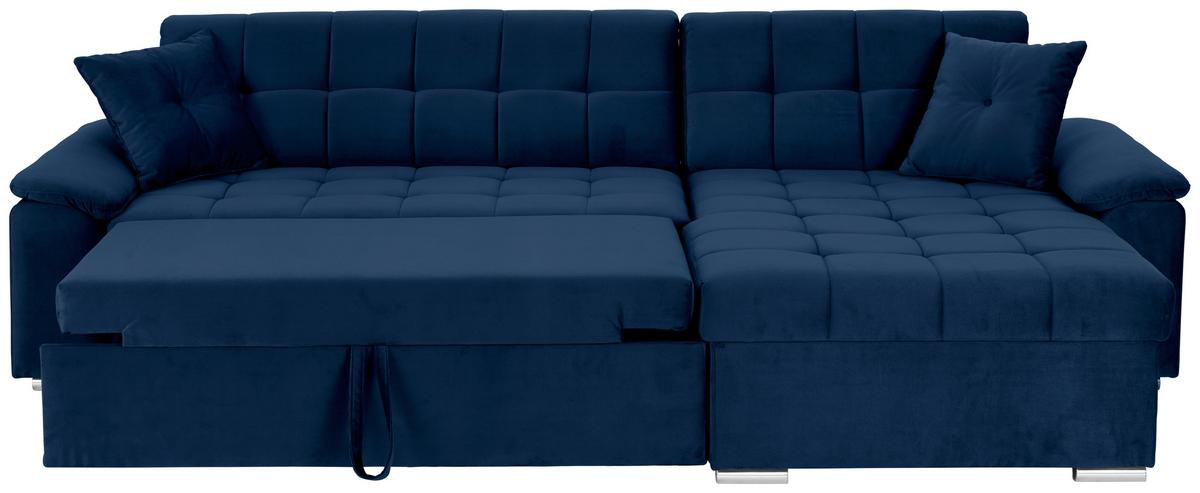 Kutna Garnitura Bali - plava, Trend, tekstil (257/167cm) - Modern Living
